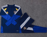 26-27 Boca Juniors Royal blue Half Pull Tracksuit #B26102(半拉链)