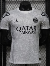 26-27 PSG Grey White Player Version Training shirts