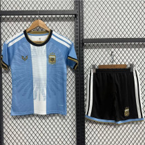 26-27 Argentina Messi Farewell Match Kids Soccer Jersey