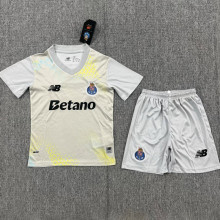 26-27 Porto Grey Goalkeeper Kids Soccer Jersey