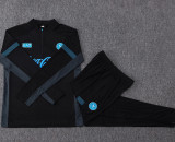 26-27 Napoli Black Half Pull Tracksuit #B26114(半拉链)