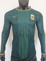 26-27 Argentina Farewell Match Green Long Sleeve Player Version Soccer Jersey (长袖球员)
