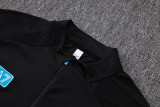 26-27 Napoli Black Half Pull Tracksuit #B26114(半拉链)