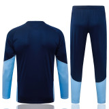 26-27 Ajax Royal blue Half Pull Tracksuit #B26113(半拉链)