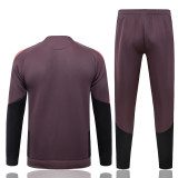 26-27 Bayern Grey Purple Jacket Tracksuit #A26117