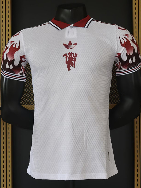 26-27 Man Utd White Casual Edition Player Version Training Shirts