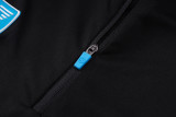 26-27 Napoli Black Half Pull Tracksuit #B26114(半拉链)