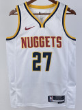 22/23 Nuggets MURRAY #27 White Top Quality Hot Pressing NBA Jersey