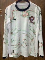 25-26 Portugal Away Long Sleeve  Fans Soccer Jersey