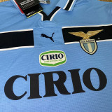 1998/2000 Lazio Home Long Sleeve Retro Soccer Jersey (长袖)