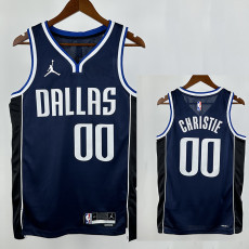 22/23 Dallas Mavericks CHRISTIE #00 Royal Blue Flying Edition Top Quality Hot Pressing NBA Jersey