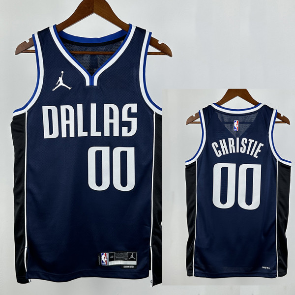 22/23 Dallas Mavericks CHRISTIE #00 Royal Blue Flying Edition Top Quality Hot Pressing NBA Jersey