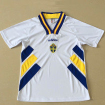 1994/1996 Sweden White Retro Soccer Jersey