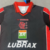 1996/1997 Flamengo Black Long Sleeve Retro Soccer Jersey