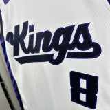 23/24 KINGS LAVINT # 8 White Home  Top Quality Hot Pressing  Retro NBA Jersey