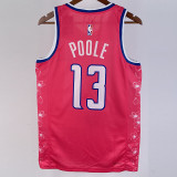 22/23 Wizards POOLE #13 Pink City Edition Top Quality Hot Pressing NBA Jersey