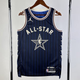 23/24 ALL-STAR HALIBURTON #0 Blue Top Quality Hot Pressing NBA Jersey