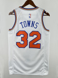 KNICKS TOWNS #32 White Top Quality Hot Pressing NBA Jersey