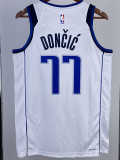 22/23 Dallas Mavericks DONCIC #77 White Home Top Quality Hot Pressing NBA Jersey