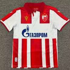 25/26 Red Star Belgrade Home Fans Soccer Jersey贝尔格莱德红星