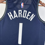 23/24 CLIPPERS HARDEN #1 Dark blue City Edition Top Quality Hot Pressing NBA Jersey
