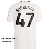 23/24 Man Utd Third 1:1 Fans Soccer Jersey