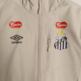 2025 Santos FC Khaki Hooded Windbreaker