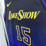 24/25 LAKERS REAVES#15 Royal Blue City Edition Top Quality Hot Pressing NBA Jersey
