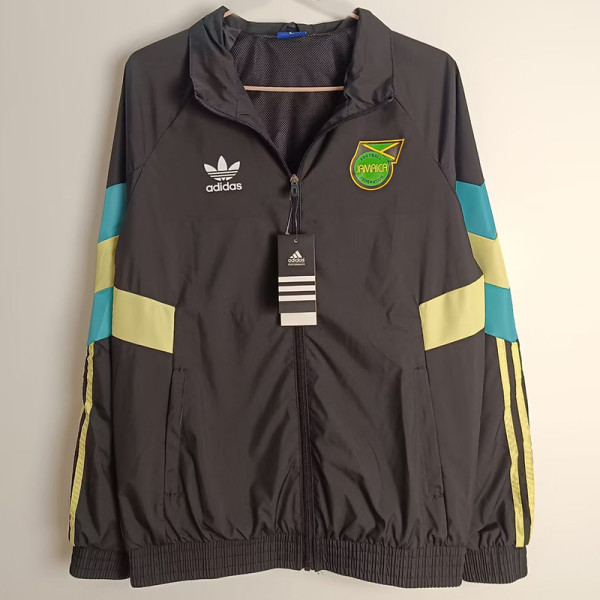 2025 JAMAICA Grey Black Windbreaker