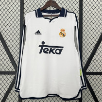 2000/2001 RMA Home Retro Long Sleeve Soccer Jersey