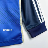 2014 Argentina Away Long Sleeve Retro Soccer Jersey (长袖)
