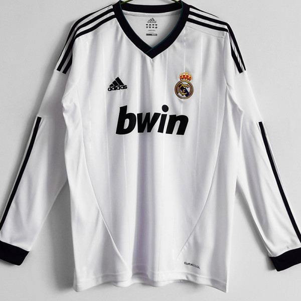 2012/2013 RMA Home Long Sleeve Retro Soccer Jersey (长袖)