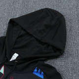 25-26 Portugal Black Figure Hooded  Tracksuit