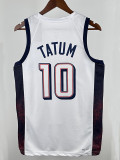 2024 Olympic Game USA TATUM # 10 White Basketball Jersey