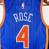 23/24 KNICKS ROSE #4 Blue City Edition Top Quality Hot Pressing NBA Jersey