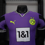 25/26 Dortmund Goalkeeper Purple Player Version Soccer Jersey
