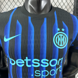 25/26  INT Home  Player Version Soccer Jersey(胸带广告）