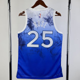 23/24 Timberwolves ROSE #25 Blue City Edition Top Quality Hot Pressing NBA Jersey