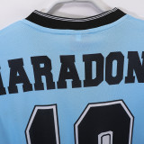 2001MARADONA 10# Argentina Home Retro Soccer Jersey