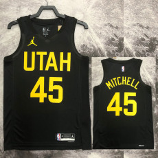 22/23 JAZZ MITCHELL #45 Black Top Quality Hot Pressing NBA Jersey (Trapeze Edition)