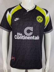 1995/1996 Dortmund Away Black Retro Soccer Jersey