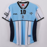 2001MARADONA 10# Argentina Home Retro Soccer Jersey
