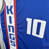 23/24 Kings DeROZAN #10 Blue city Edition Top Quality Hot Pressing NBA Jersey