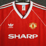 1988/1990 Man Utd Home Retro Soccer Jersey