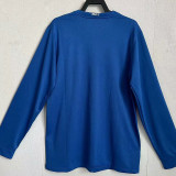 2007/2008 Man Utd Goalkeeper Blue Long sleeve Retro Soccer Jersey（长袖）
