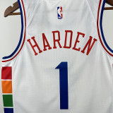 24/25 76ERS HARDEN  # 1City Edition Top Quality Hot Pressing Retro NBA Jersey