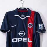 2001/2002 PSG Paris Home Retro Soccer Jersey