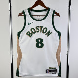 23/24 CELTICS PORZINGIS #8 White City Edition Home Top Quality Hot Pressing NBA Jersey