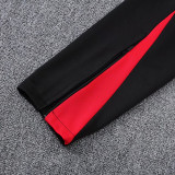 25-26 Portugal Black Red sleeve Hooded  Tracksuit