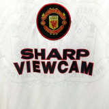 1996/1997 Man Utd Third White Retro Soccer Jersey